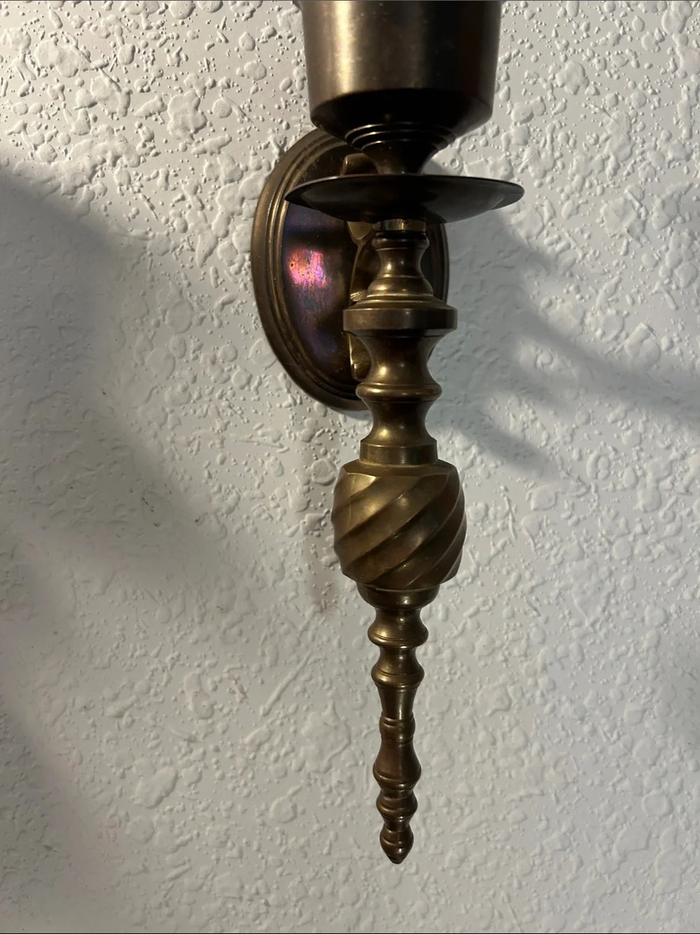 Antique-Style Brass Wall Sconce Pair - Gold Finish Gateco Solid Brass